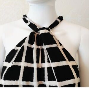 Banana Republic Black and White Halter Top